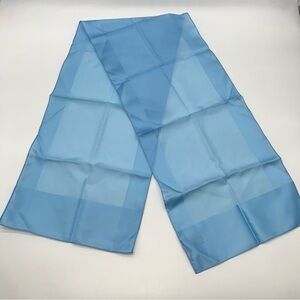 Specialty House Made in Italy Chic Light Blue w/ Heavier Boarders Women's Scarf